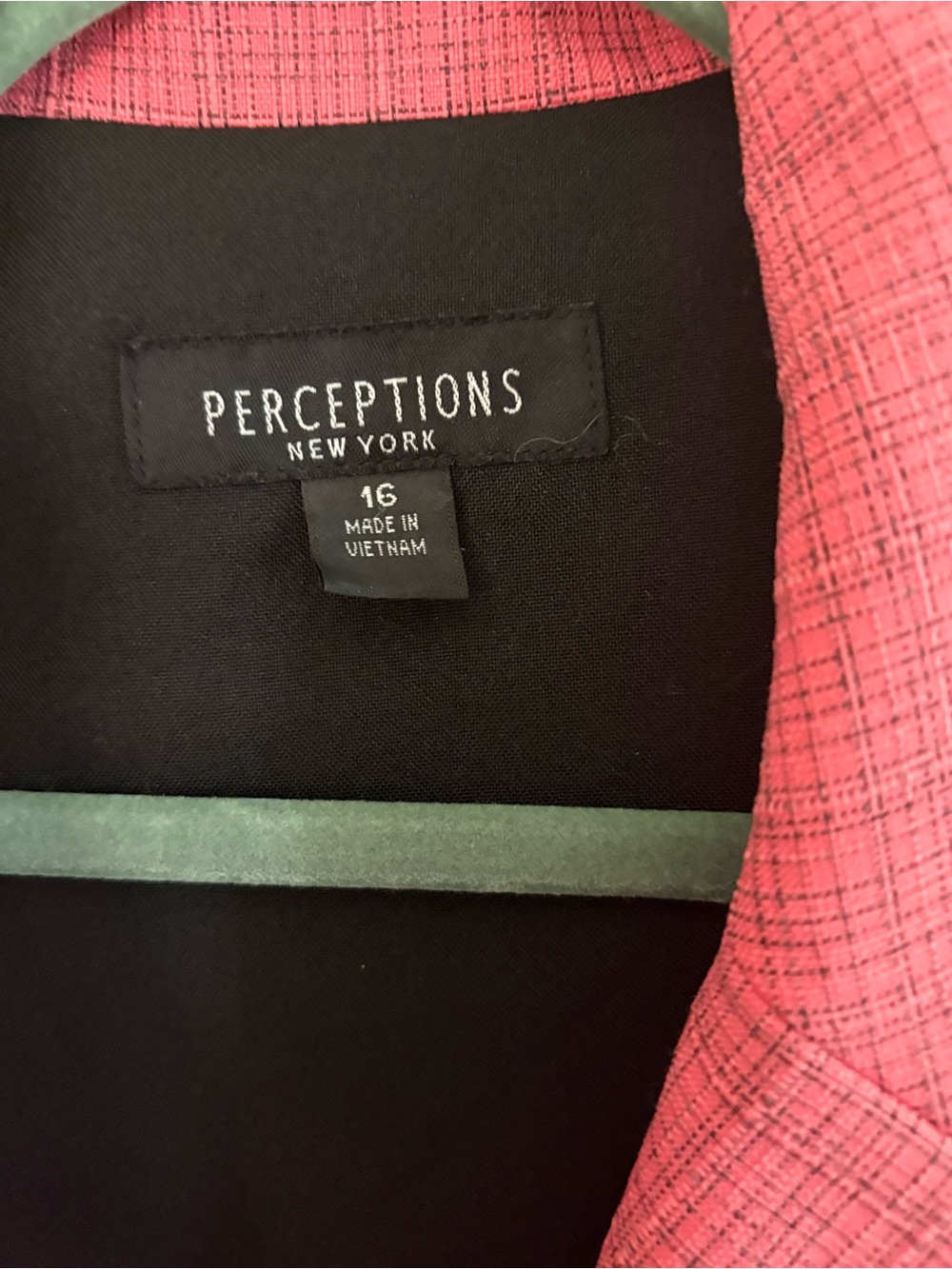 Perceptions Coral-Pink Short Sleeve Tailored Blazer - Picture 3 of 4